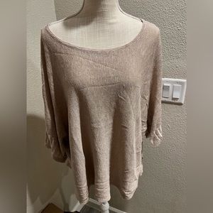 Gold Anthropologie sweater tunic